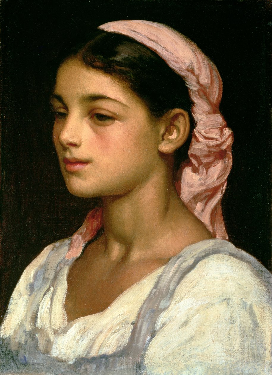 Szef włoskiej dziewczyny autorstwa Frederic Leighton