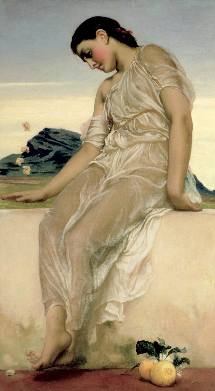 Knykcie, 1867 autorstwa Frederic Leighton