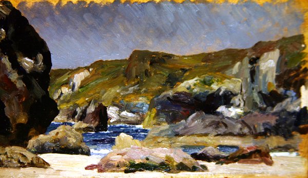 Kynance Cove (olej na panelu) autorstwa Frederic Leighton
