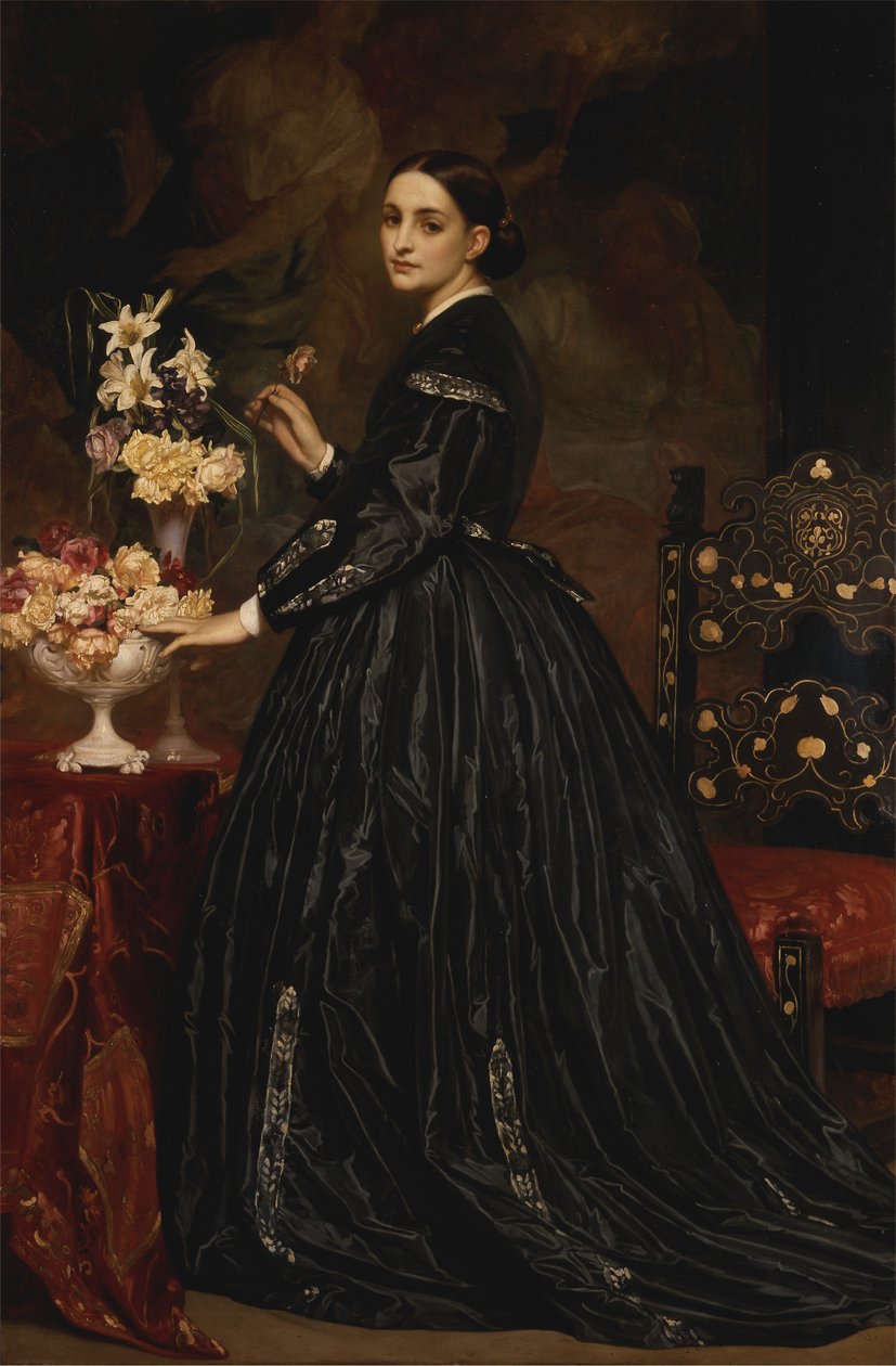Pani James Guthrie [1866, Royal Academy of Arts, Londyn, katalog wystawy] autorstwa Frederic Leighton
