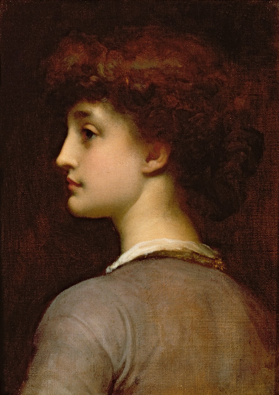Portret młodej dziewczyny autorstwa Frederic Leighton