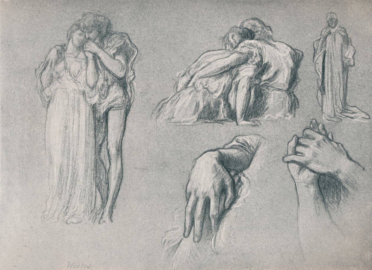 Studia na ślub, 1882, 1897 autorstwa Frederic Leighton