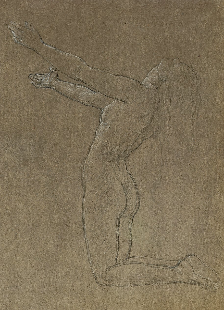 Studiuj dla Clytie autorstwa Frederic Leighton