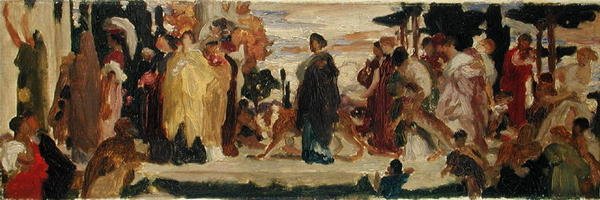 Studium dla Syrakuzańskiej Oblubienicy (olej na płótnie) autorstwa Frederic Leighton