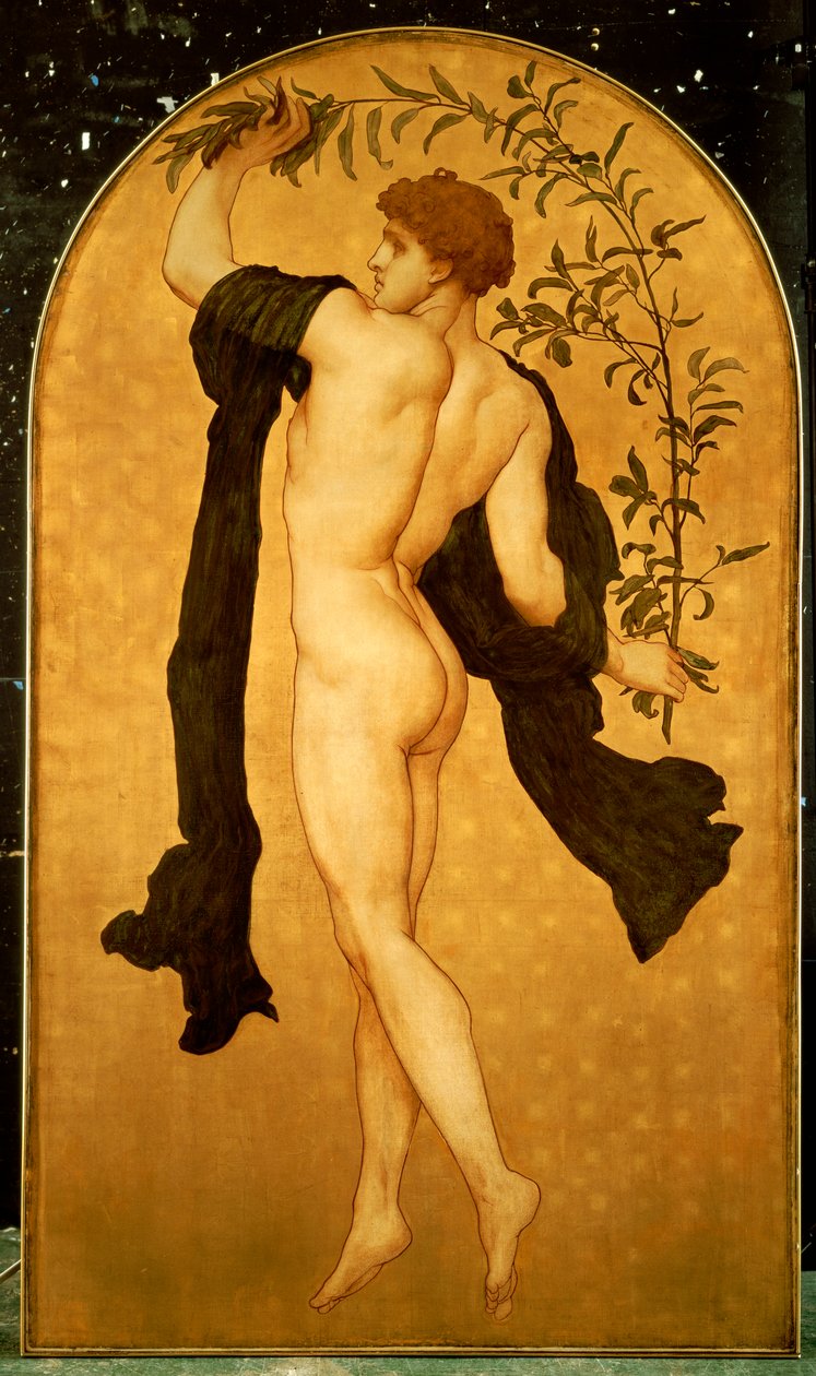 Taniec cymbalistów autorstwa Frederic Leighton