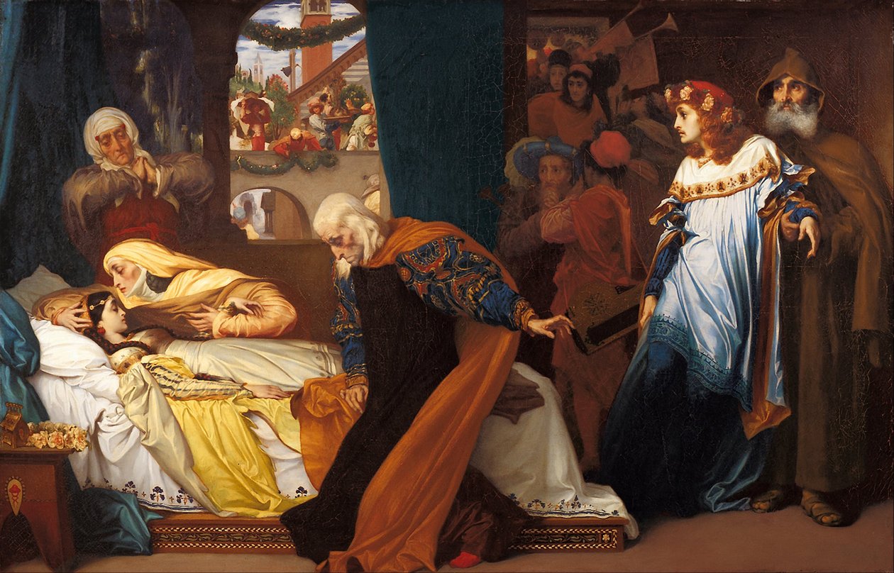 Udawana śmierć Julii, 1856-1858 autorstwa Frederic Leighton