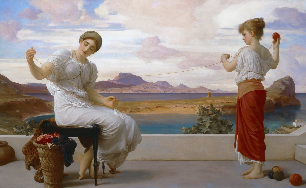 Nawijanie motka autorstwa Frederic Leighton