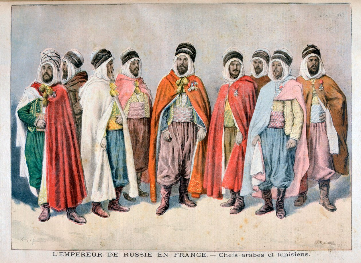 wodzowie arabscy i tunezyjscy, 1896 autorstwa Frederic Lix