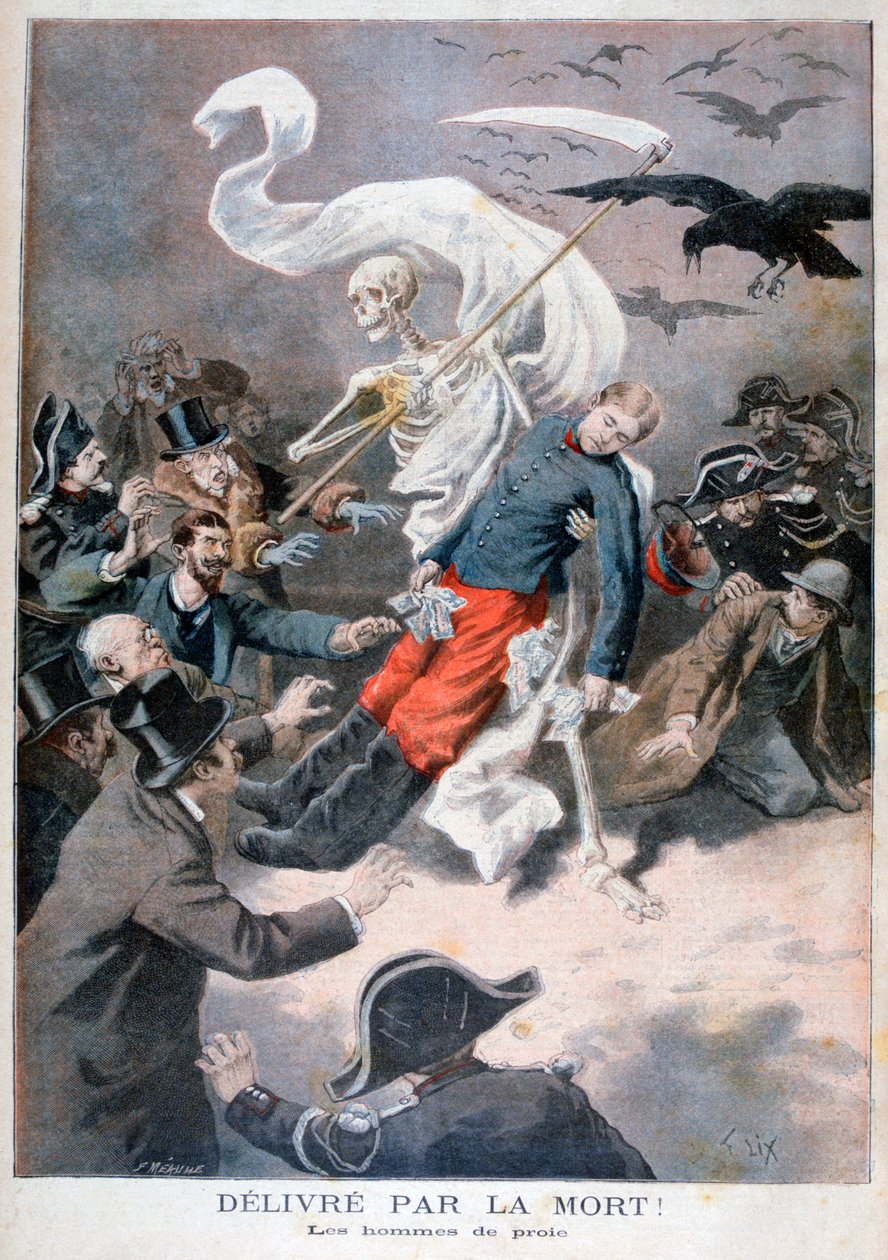 Uratowany przez śmierć!, 1896 autorstwa Frederic Lix