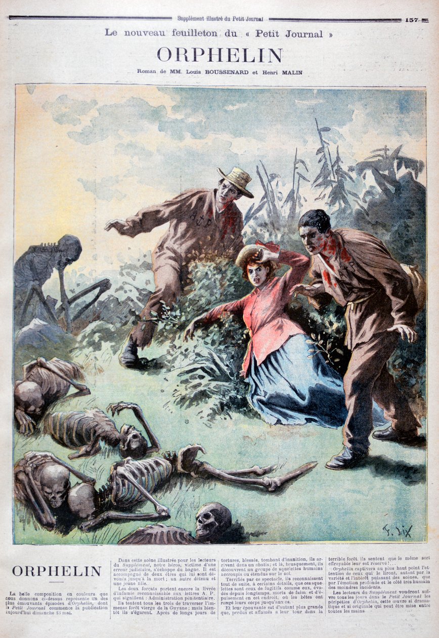 Ilustracja do książki Louisa Henri Boussenarda i Henri Makinsa Orphelin, 1894 autorstwa Frederic Lix