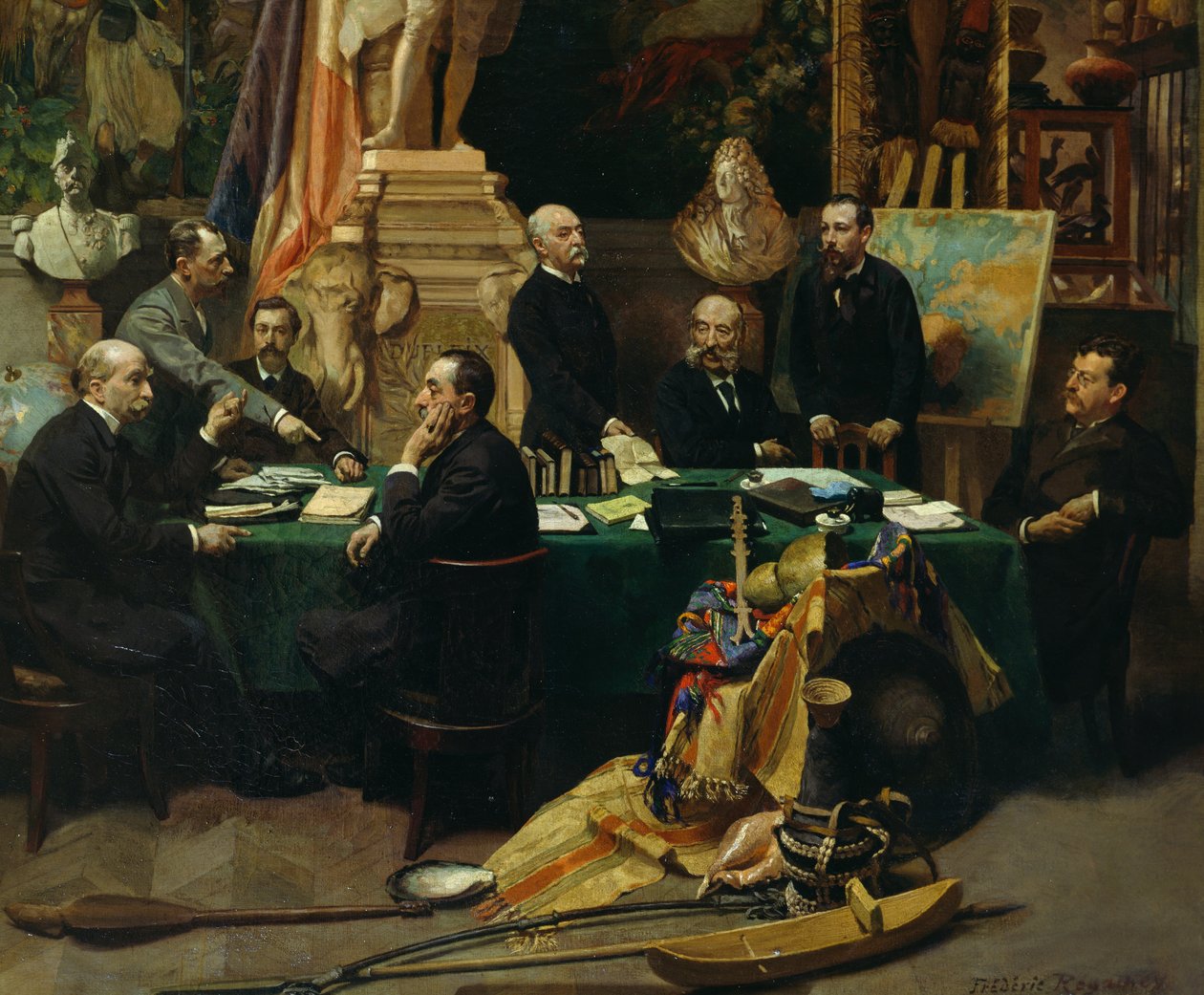 Jules Ferry (1832-1893) witający delegatów kolonii w listopadzie 1892 r. autorstwa Frederic Regamey