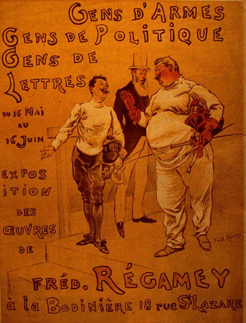 Plakat reklamujący wystawę autorstwa Frederic Regamey