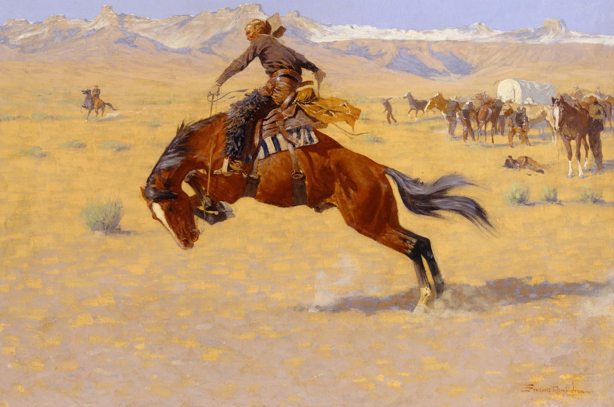 Zimny poranek na strzelnicy, ok. 1904 r. autorstwa Frederic Remington