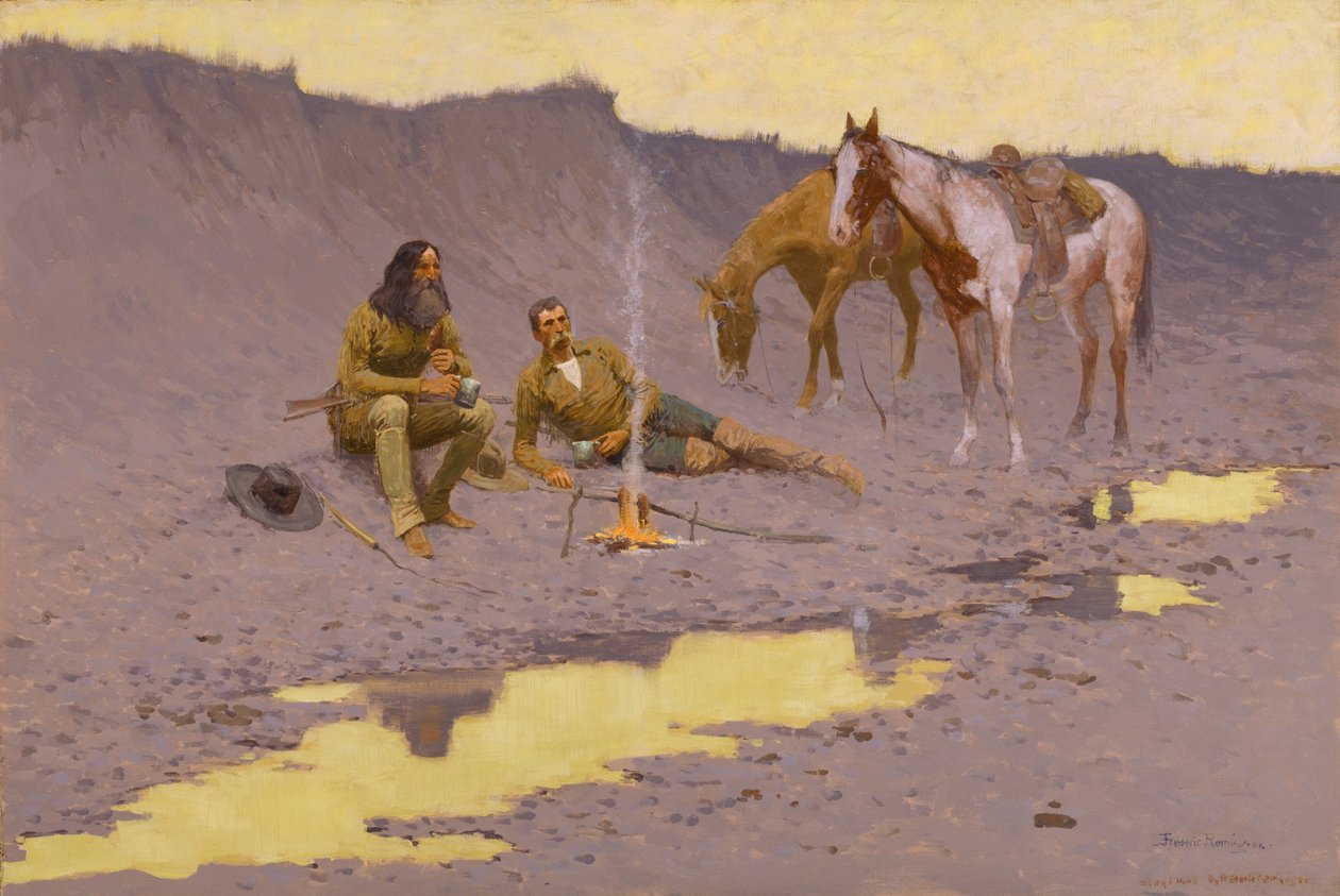 Nowy rok na Cimarron autorstwa Frederic Remington