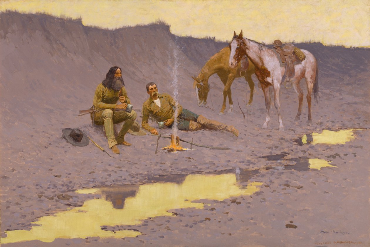 Nowy Rok na Cimarron autorstwa Frederic Remington