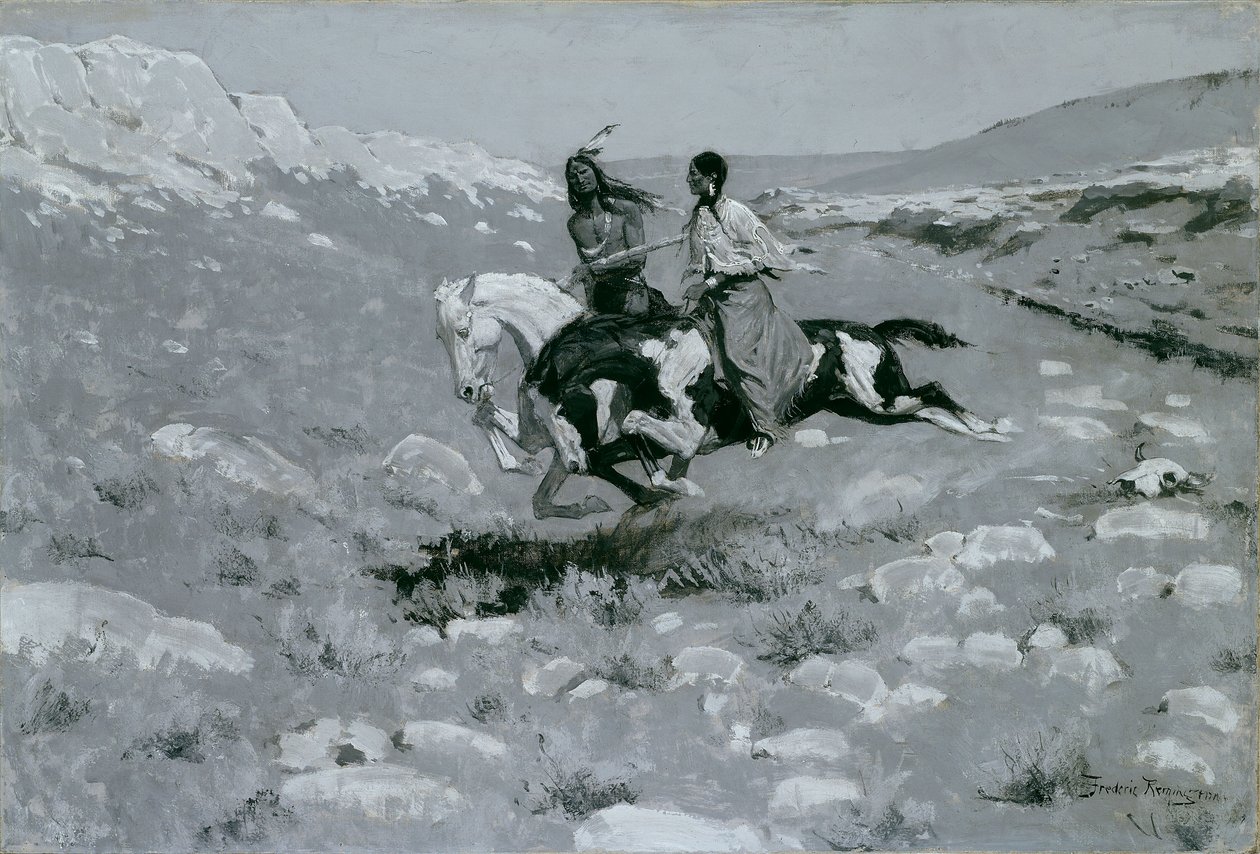 Ceremonia najszybszego konia autorstwa Frederic Remington