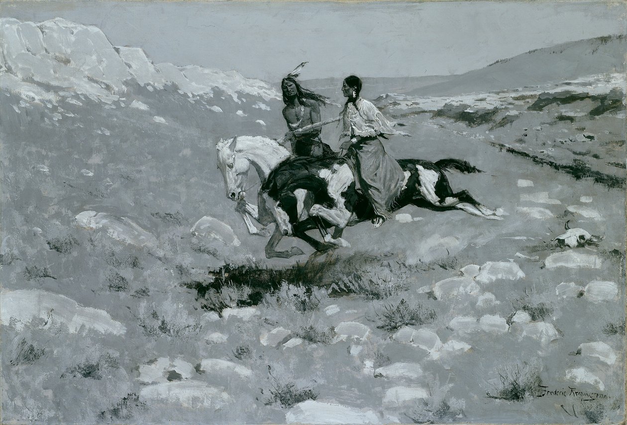 Ceremonia Najszybszego Konia, ok. godz. 1900. autorstwa Frederic Remington