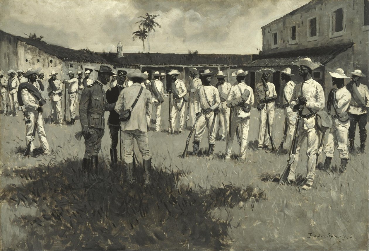 Rozwiązanie armii Gomeza autorstwa Frederic Remington