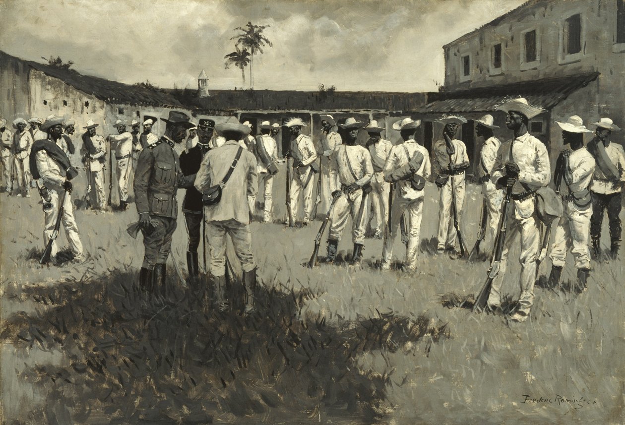 Rozwiązanie armii Gomeza autorstwa Frederic Remington