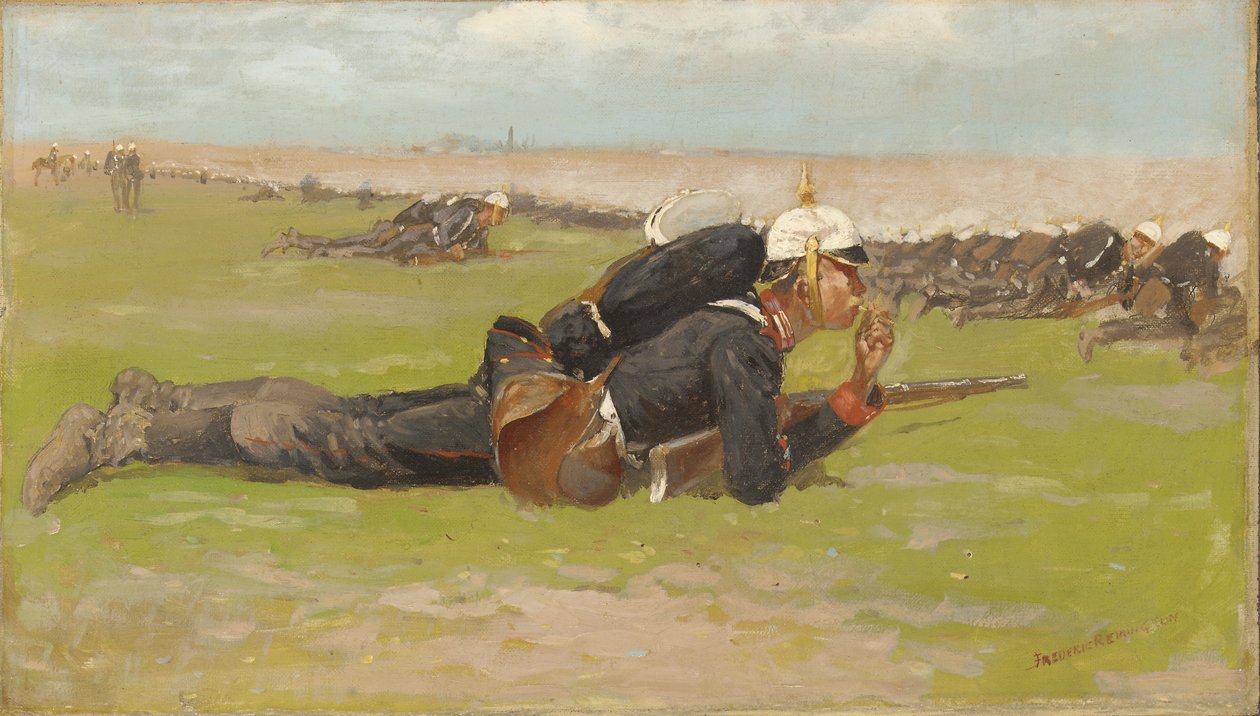 Musztry polowe dla piechoty pruskiej autorstwa Frederic Remington