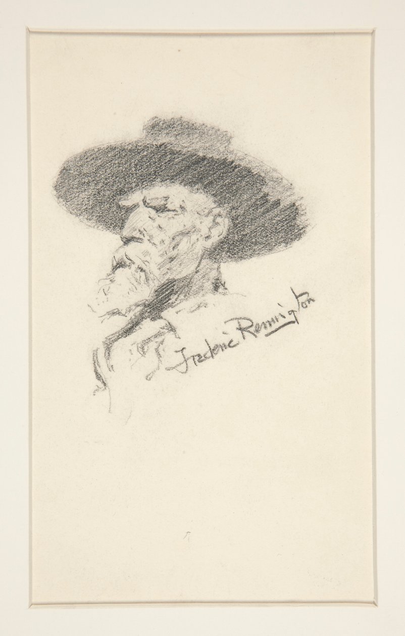 Głowa mężczyzny autorstwa Frederic Remington