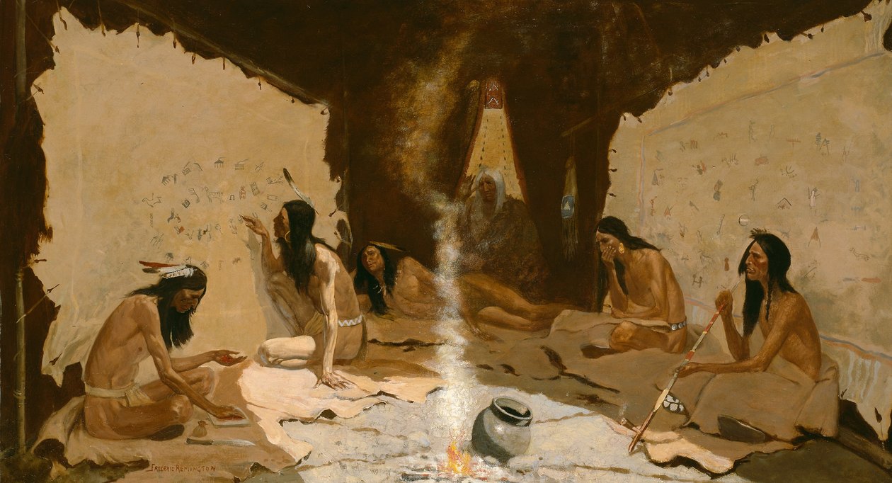 Historycy plemienia autorstwa Frederic Remington