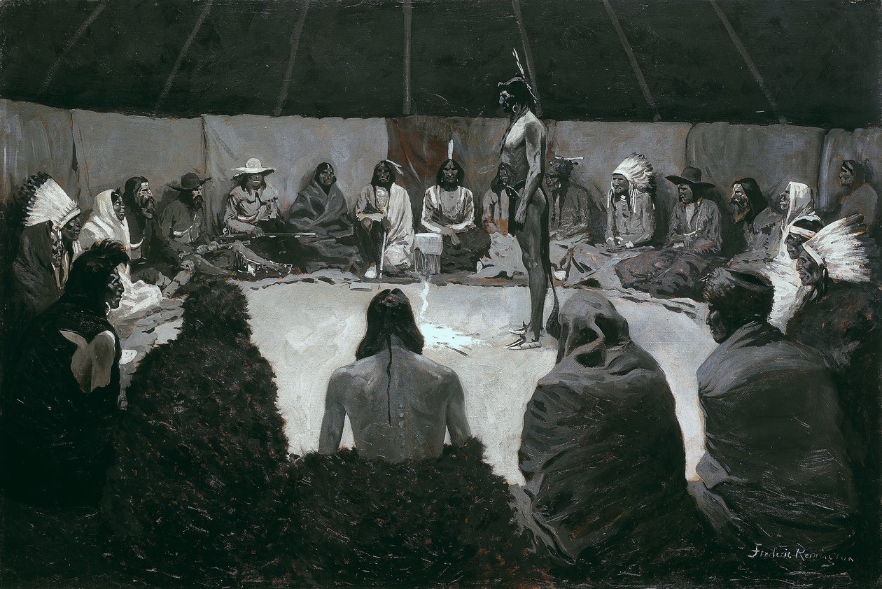 Powiem białemu człowiekowi autorstwa Frederic Remington