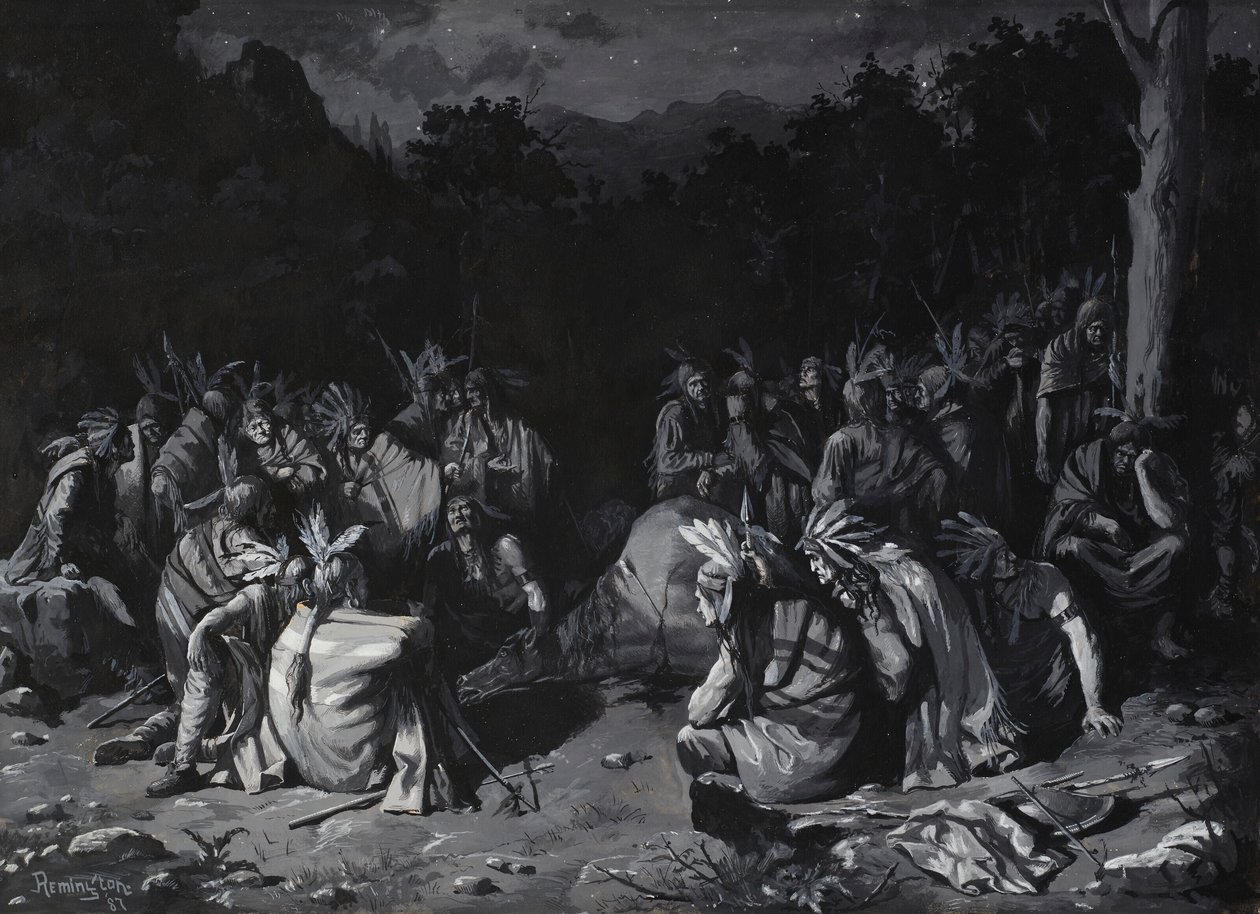 Indian Gathering autorstwa Frederic Remington