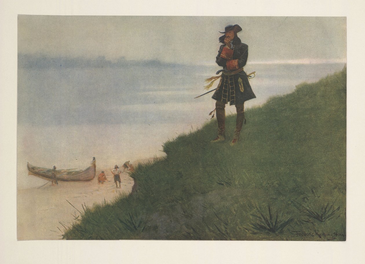 La Salle z Colliers Weekly, wyd. 1906 autorstwa Frederic Remington