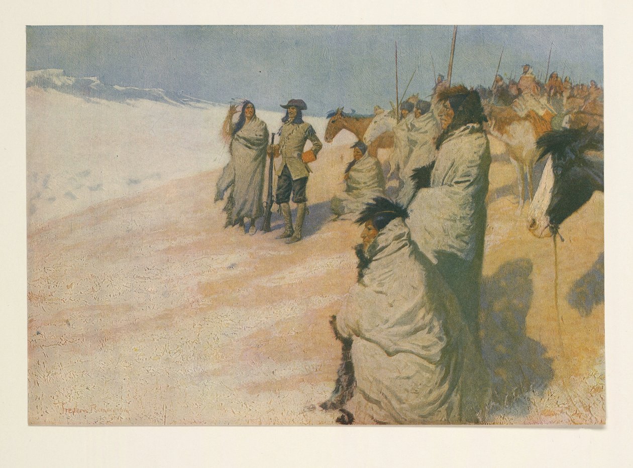 La Verendrye z Colliers Weekly, wyd. 1906 autorstwa Frederic Remington