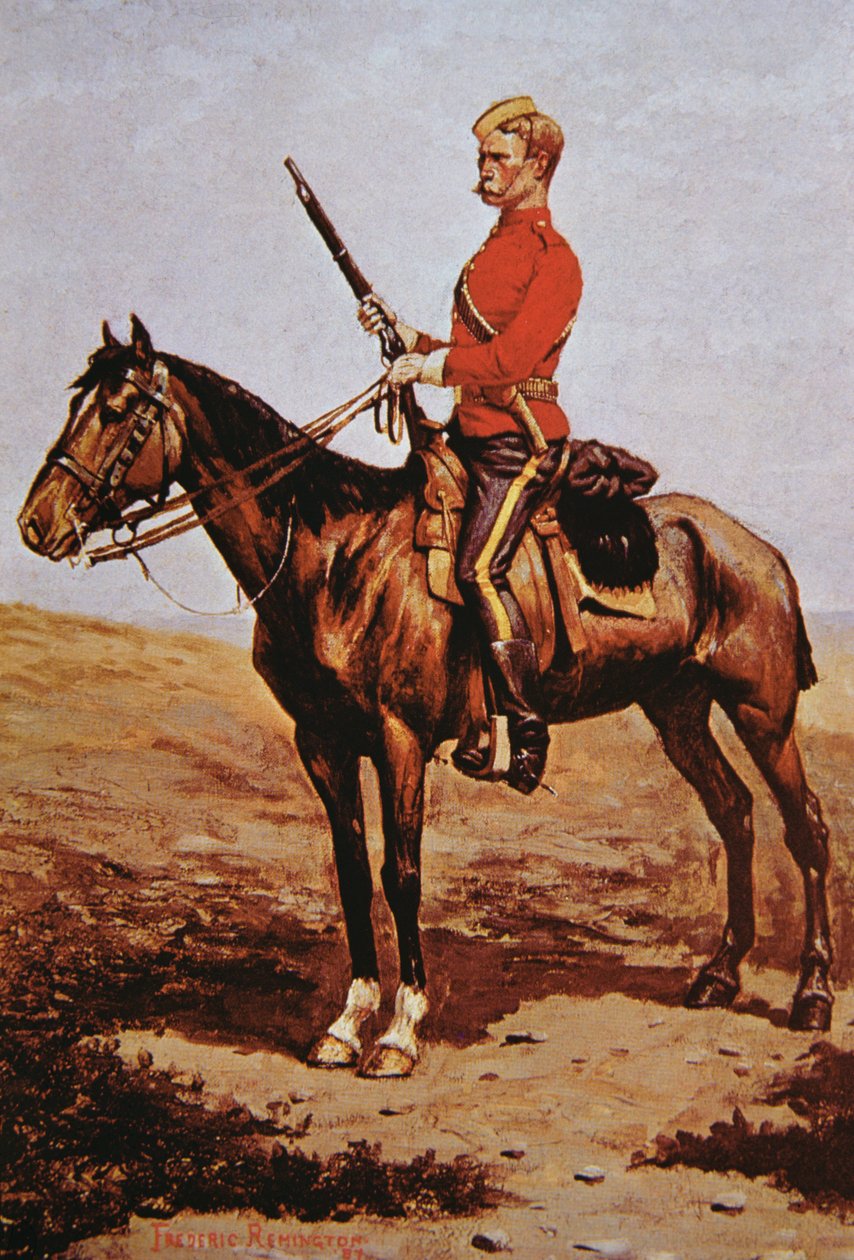 Północno-zachodnia policja konna Kanady autorstwa Frederic Remington