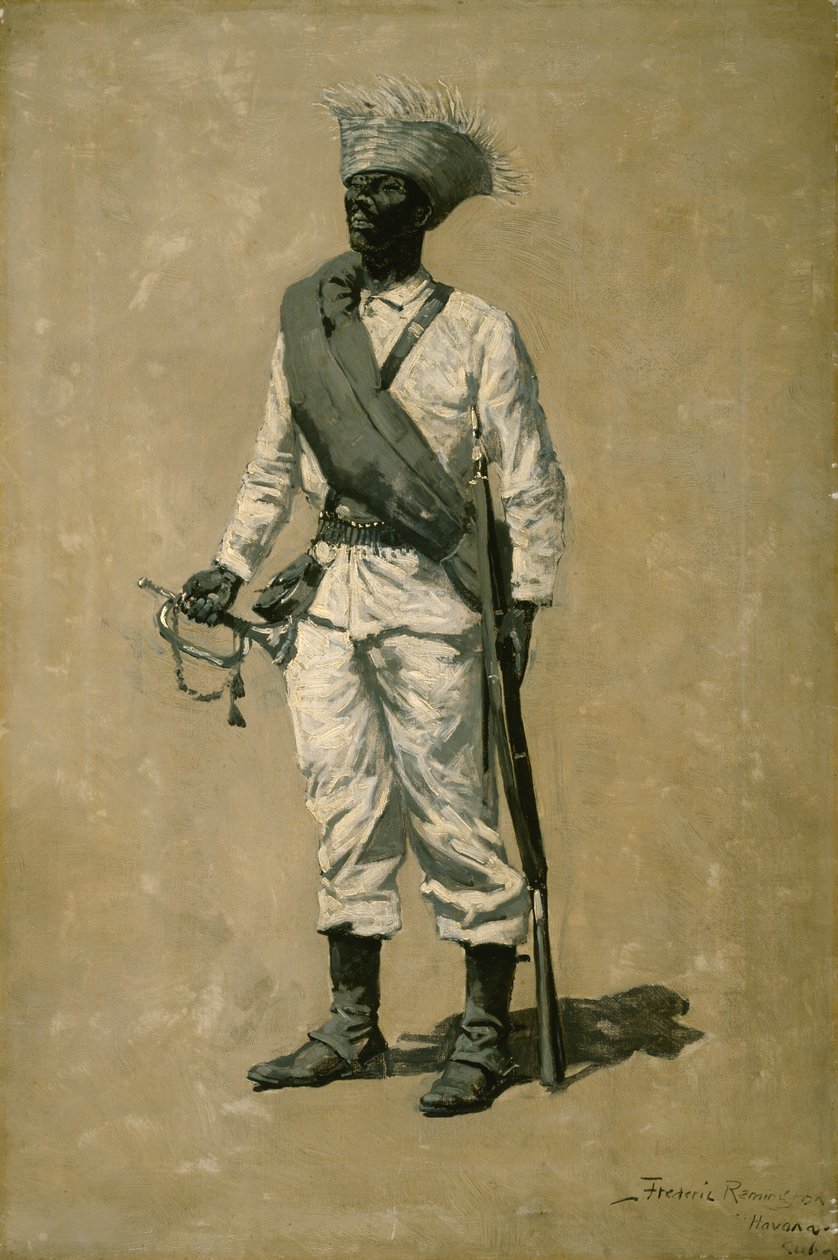 Jeden z mężczyzn Gomez, 1899 autorstwa Frederic Remington