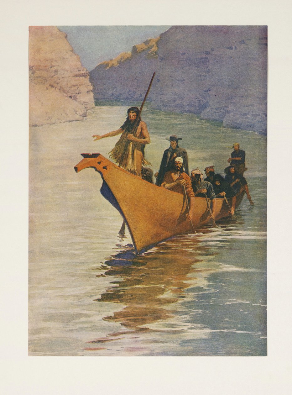 Sir Alexander Mackenzie (1764 - 1820) z Colliers Weekly, pub. 1906 autorstwa Frederic Remington