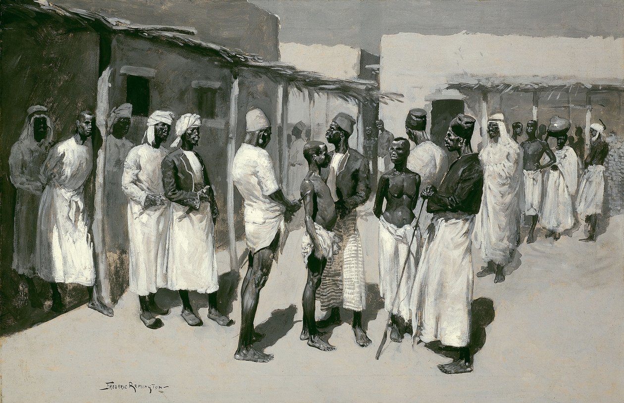 Rynek niewolników autorstwa Frederic Remington