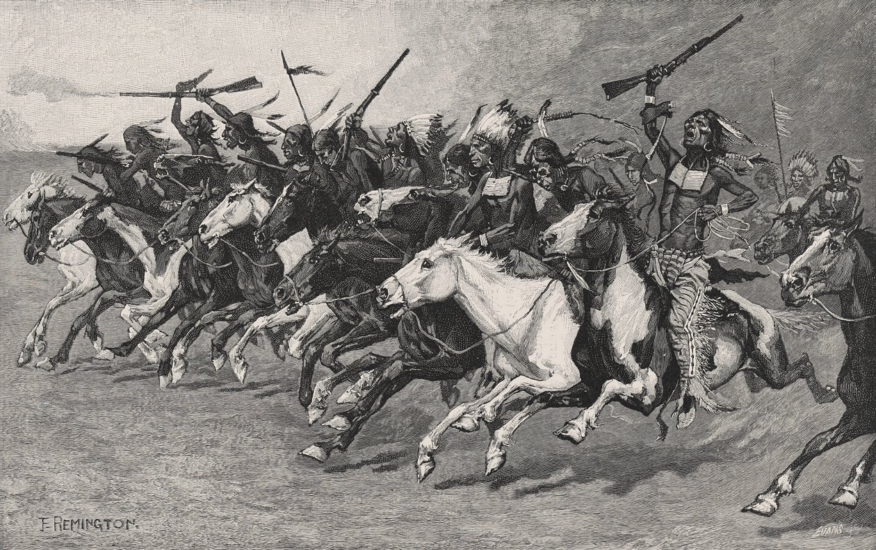Szarża na biegun słoneczny autorstwa Frederic Remington