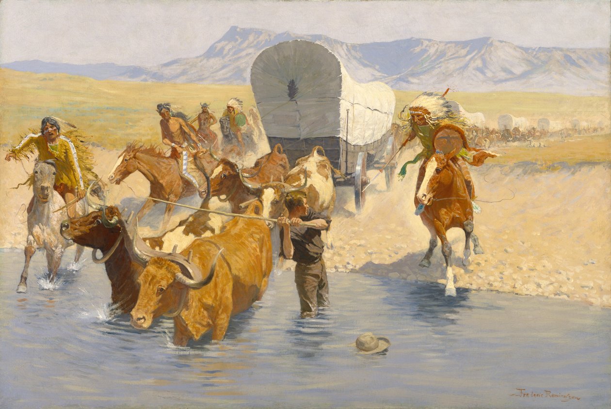 Emigranci, ok. 1904 autorstwa Frederic Remington
