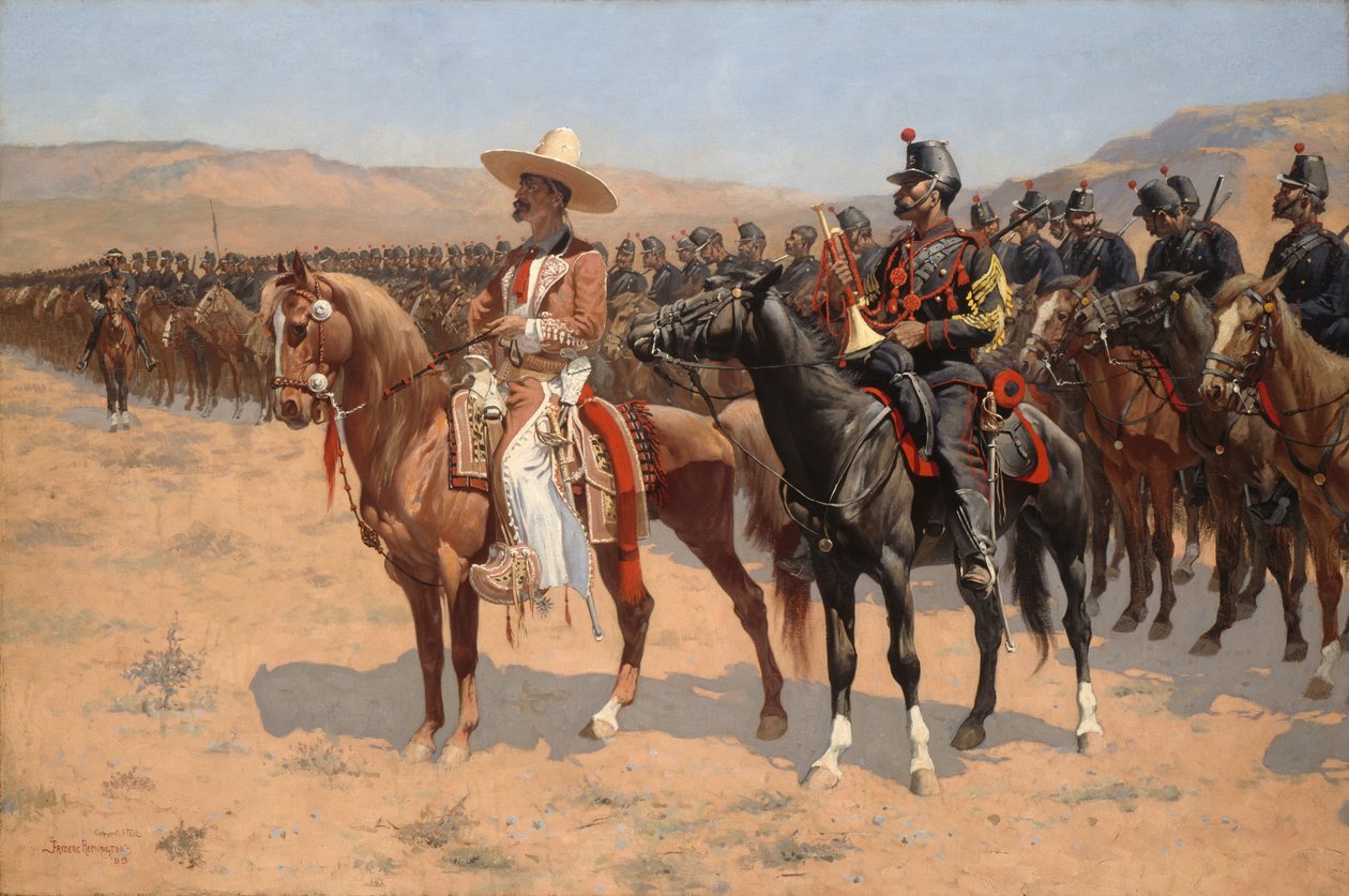 Meksykański major, 1889. autorstwa Frederic Remington