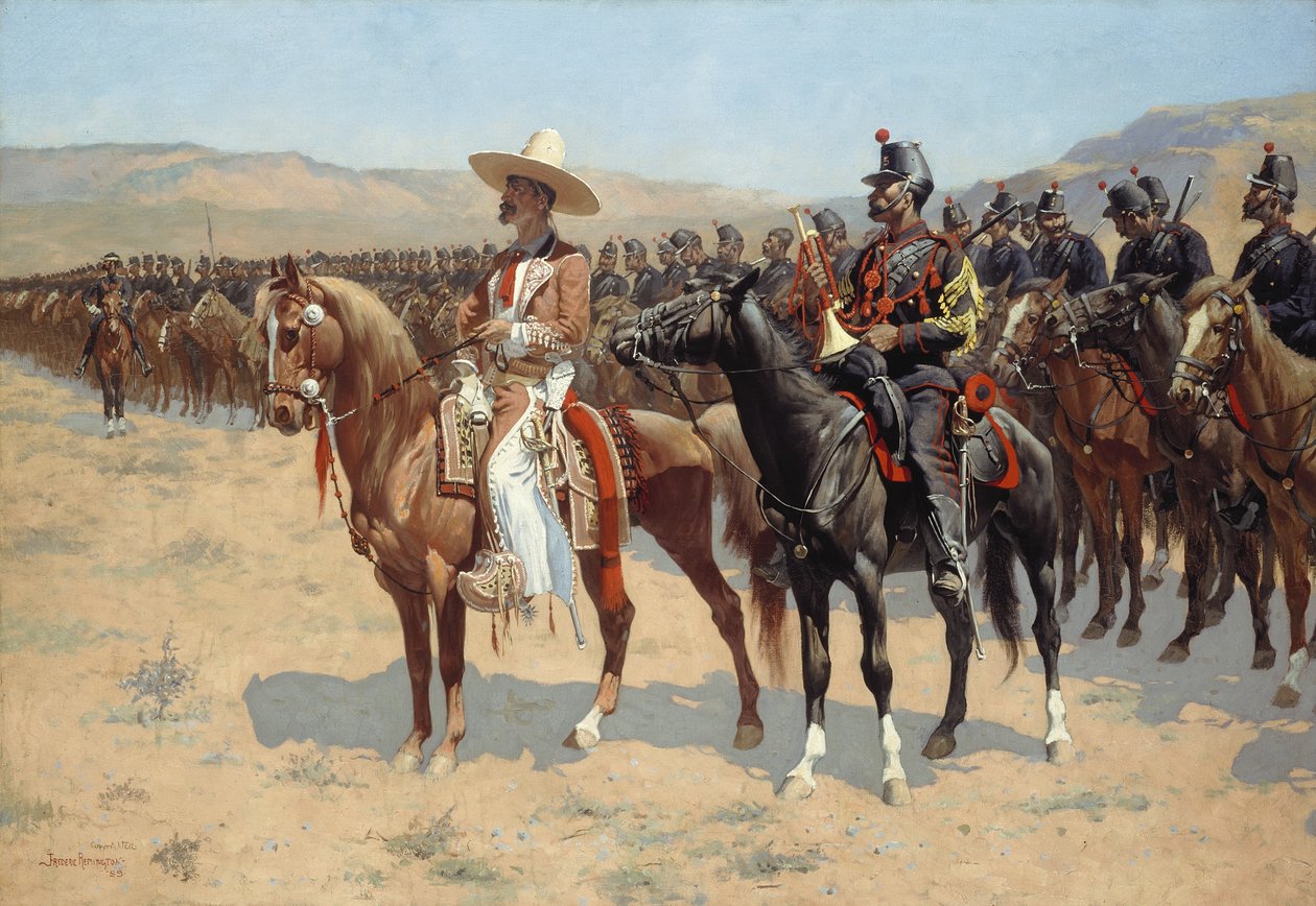 Meksykański major, 1889 autorstwa Frederic Remington