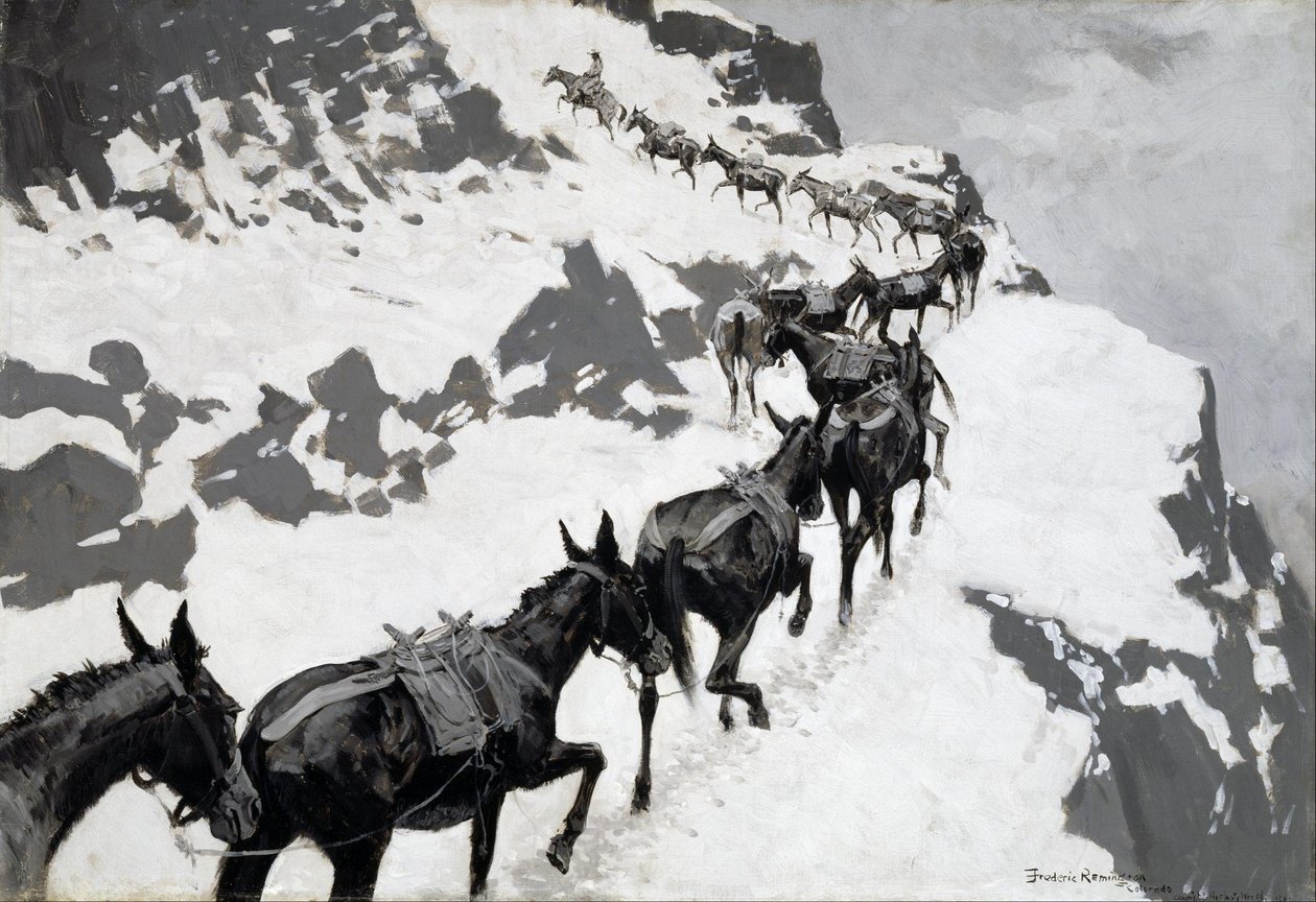 The Mule Pack autorstwa Frederic Remington