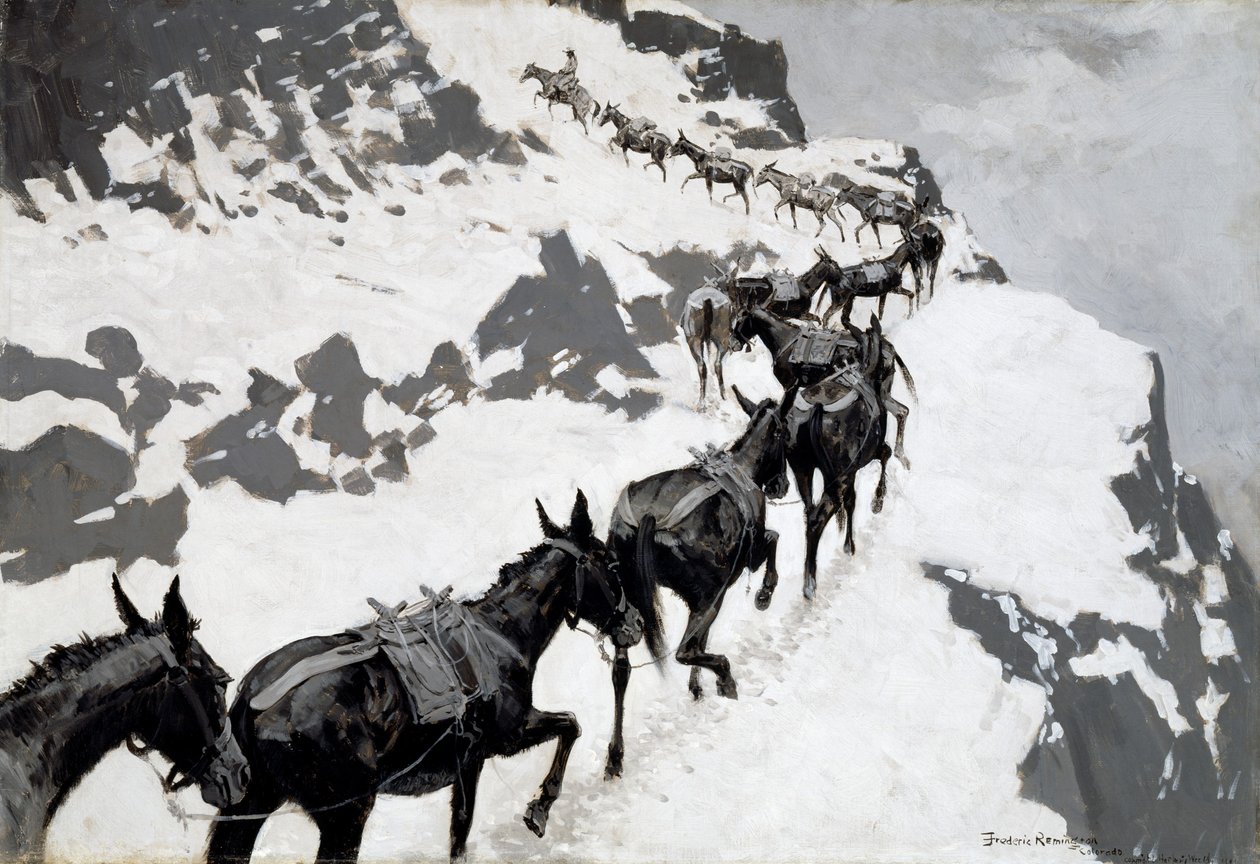 The Mule Pack autorstwa Frederic Remington