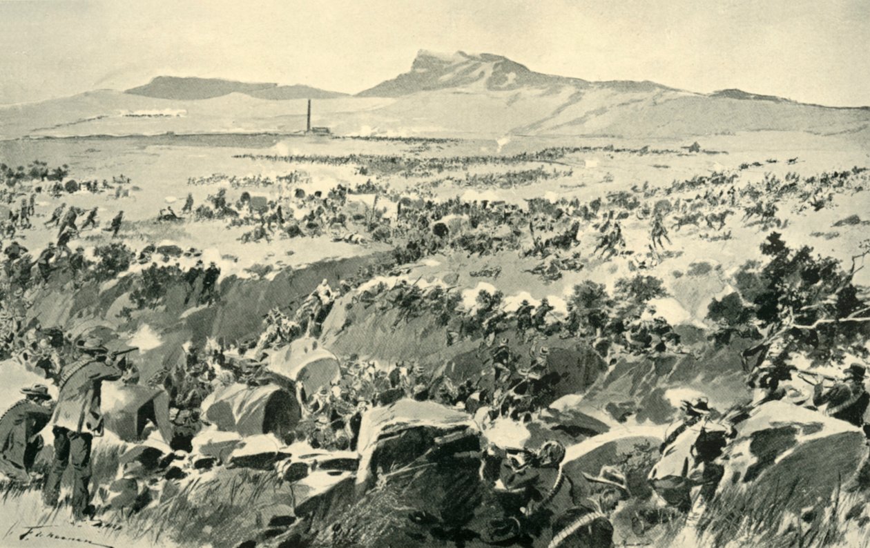 Ambuscade w Koornspruit: krytyczny moment, 1900, 1901. autorstwa Frederic de Haenen