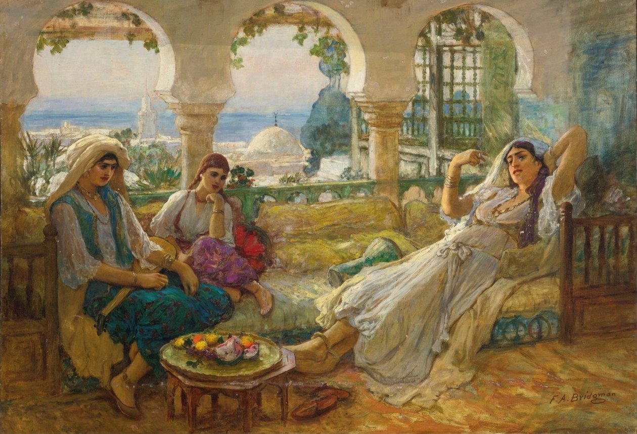 Na tarasie autorstwa Frederick Arthur Bridgman