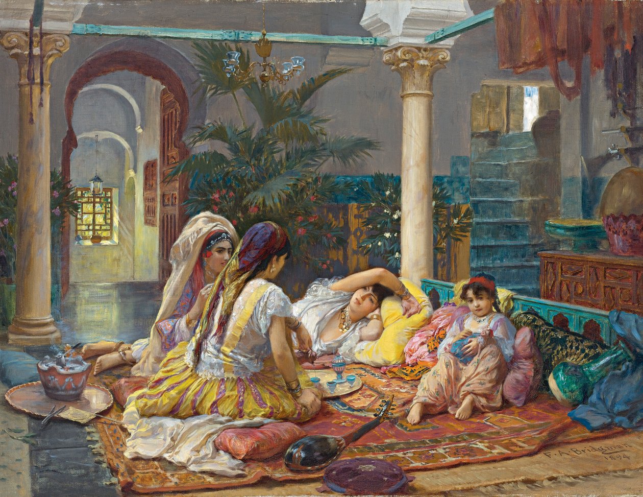 W haremie autorstwa Frederick Arthur Bridgman