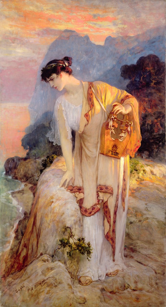 Sappho ok. 1910 r. autorstwa Frederick Arthur Bridgman