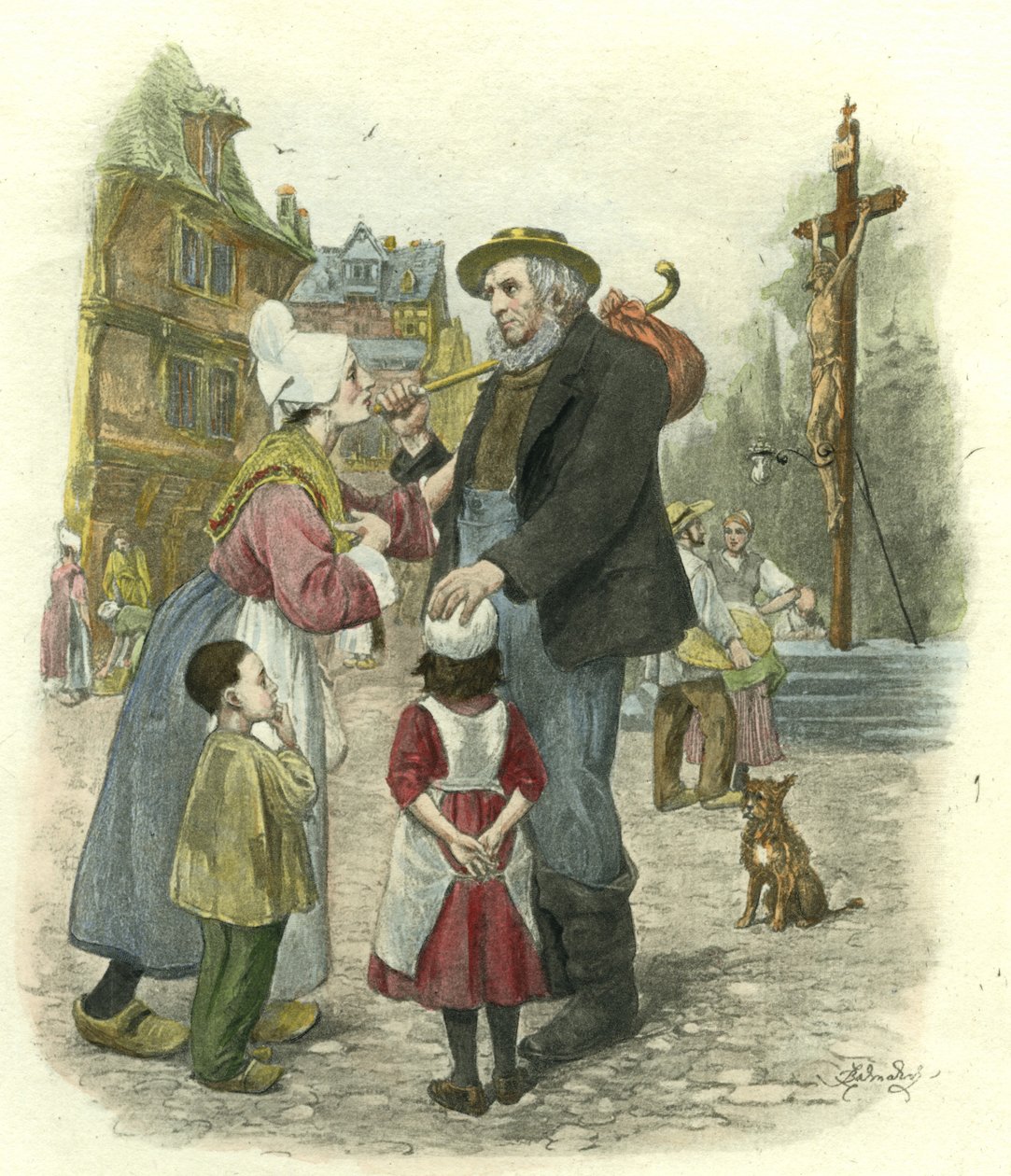 David Copperfield - Pan Peggotty, Wędrowiec autorstwa Frederick Barnard