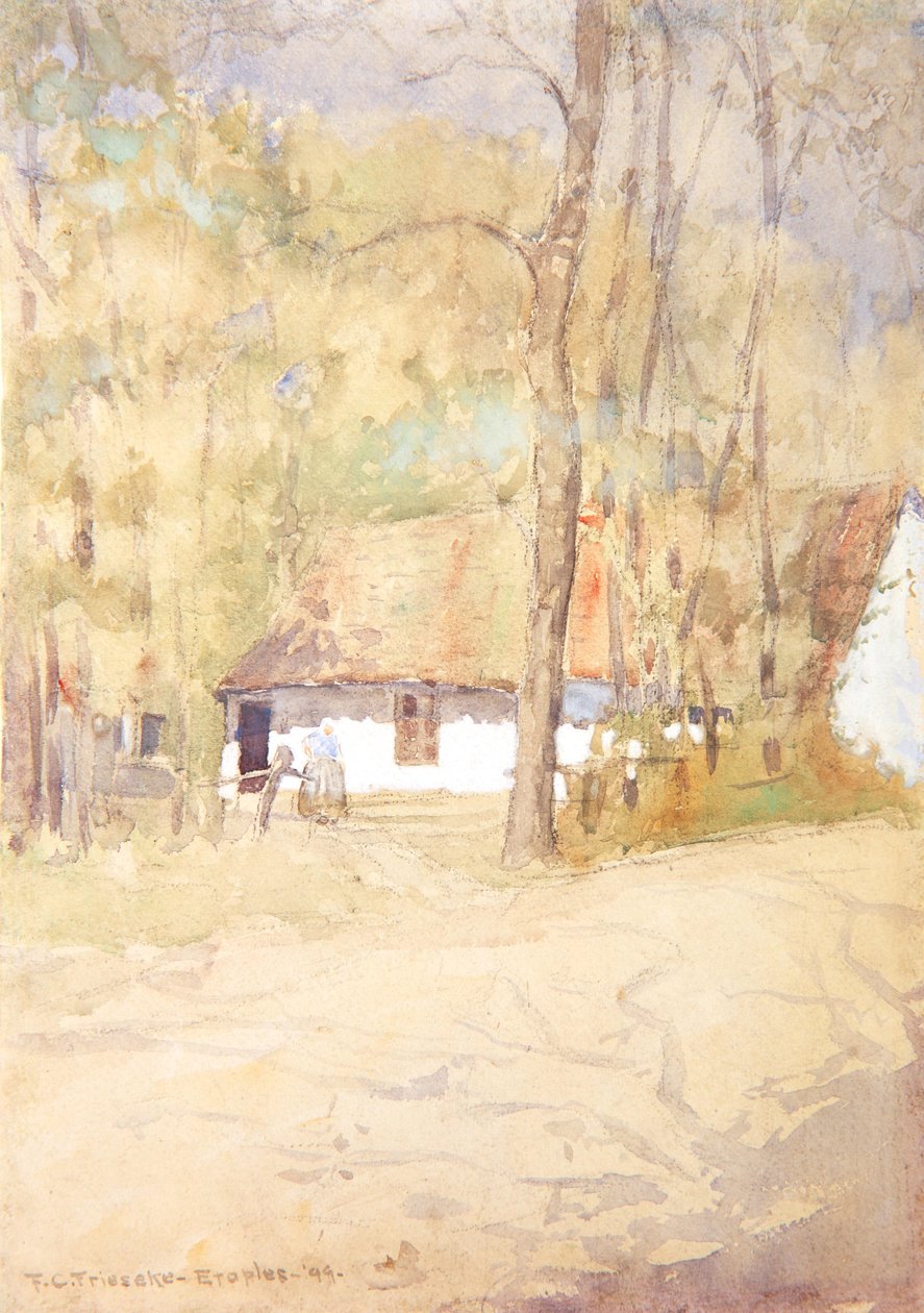 Dom wiejski w Étaples, 1899 autorstwa Frederick Carl Frieseke