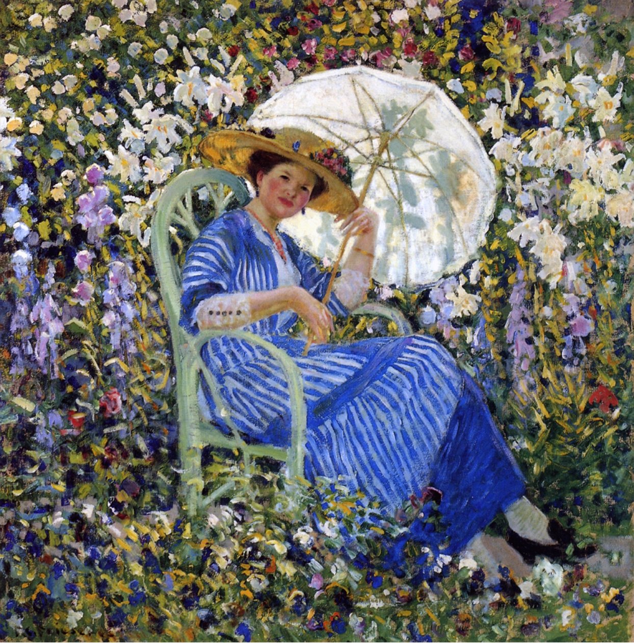W ogrodzie, ok. 1910-11 autorstwa Frederick Carl Frieseke