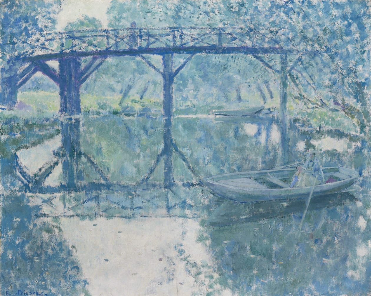 Most - Giverny autorstwa Frederick Carl Frieseke