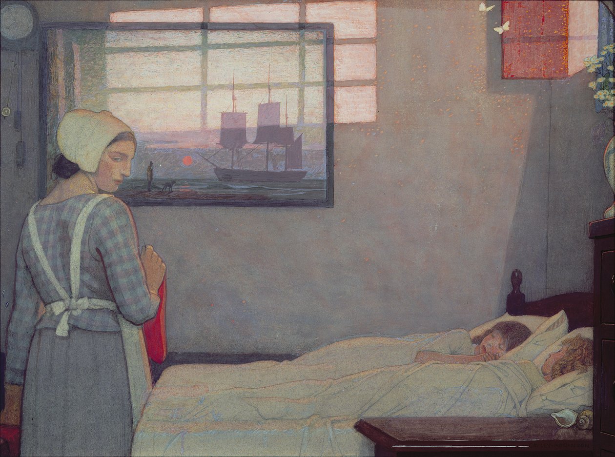 Letni wieczór, ok. 1925 autorstwa Frederick Cayley Robinson