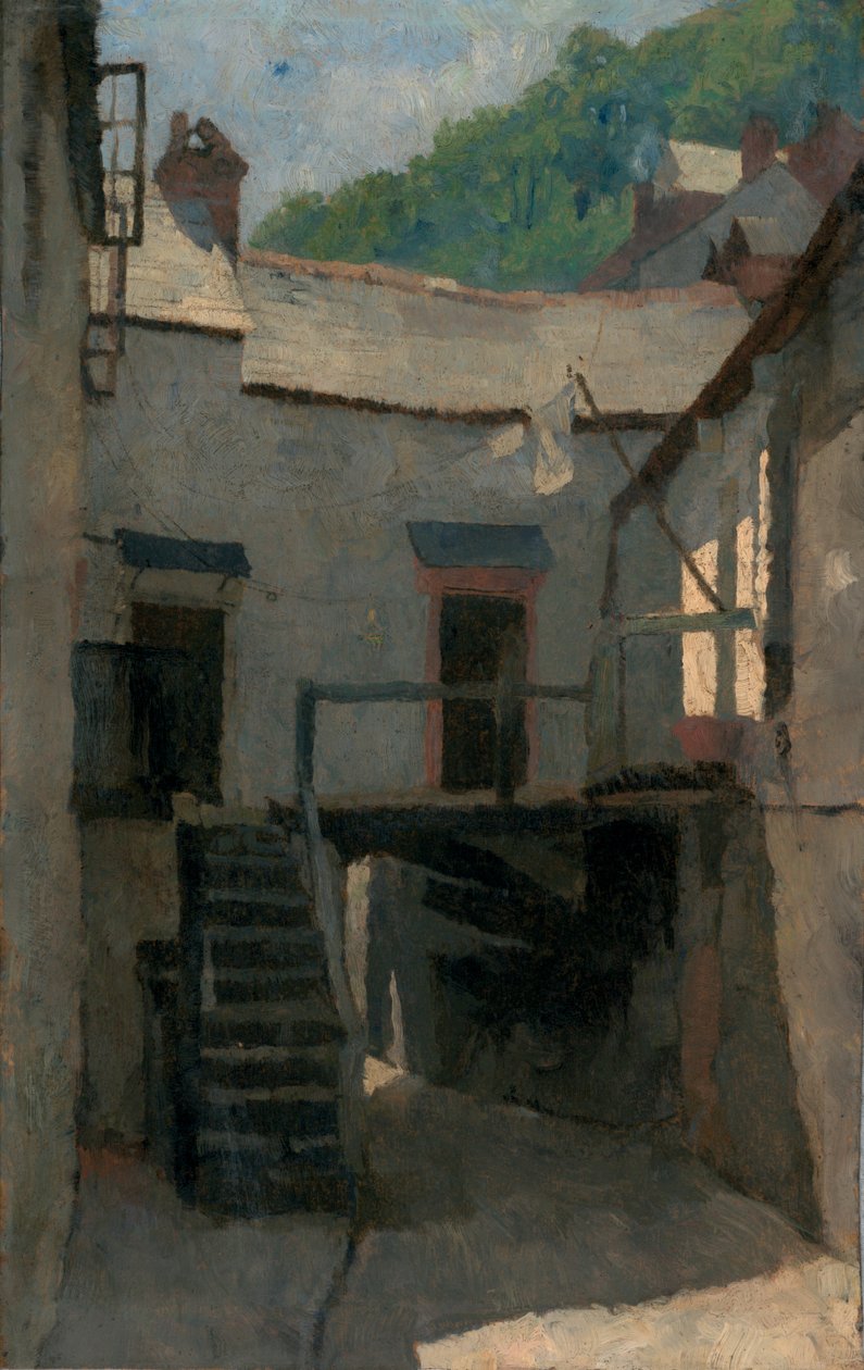 Scena uliczna, Kornwalia autorstwa Frederick Cayley Robinson